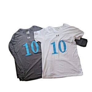 Under Armour Athletic Shirts Adult Size Small Loose T shirt Lot of 2 #10 STORM
